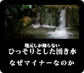 ひっそりとした湧き水